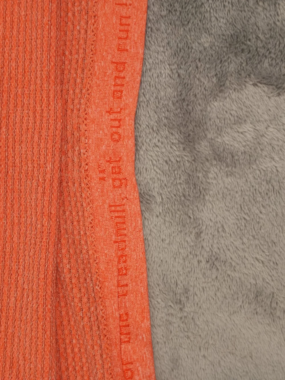 lululemon athletica Womens Orange and Gray Seamless Long Sleeve Top Size Medium